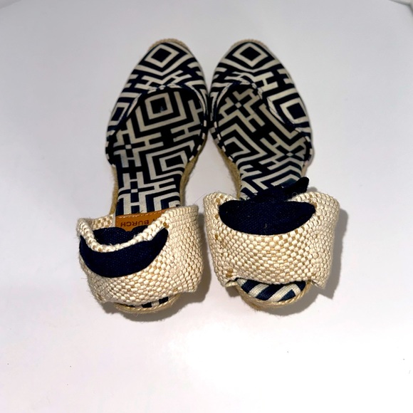 Tory Burch Black and White Wedges - Picture 5 of 11